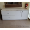 Grey 72" 2 Drawer 2 Door File / Storage Credenza